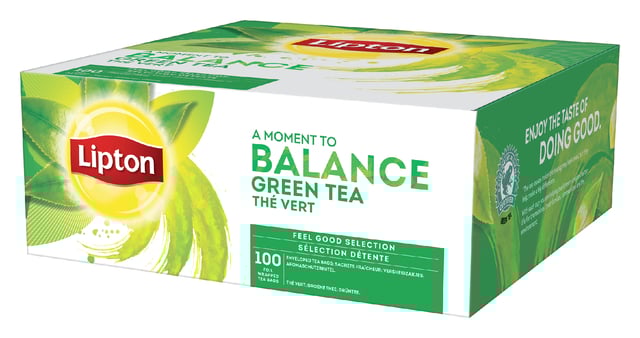 Thee Lipton Balance green tea 100x1.5gr afbeelding