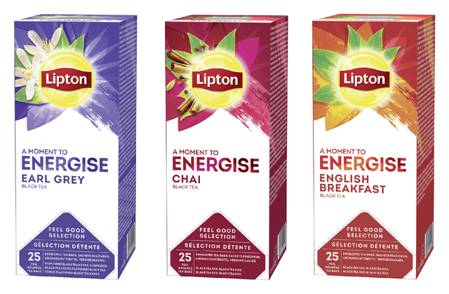 Thee Lipton Energise English breakfast 25x1.5gr — Foto 2 van 2