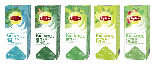 Thee Lipton Balance green tea 25x1.5gr — Foto 2 van 2