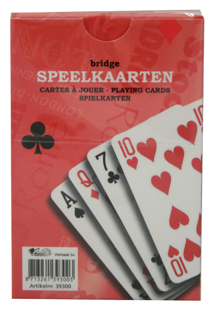 Speelkaarten premium rood afbeelding