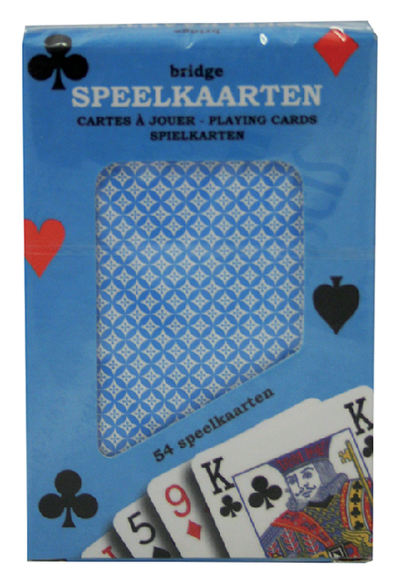 Bruna office Speelkaarten premium blauw