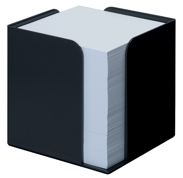 Memokubus Djois Re-Solution recycled 95x95x95mm + 700vel zwart afbeelding