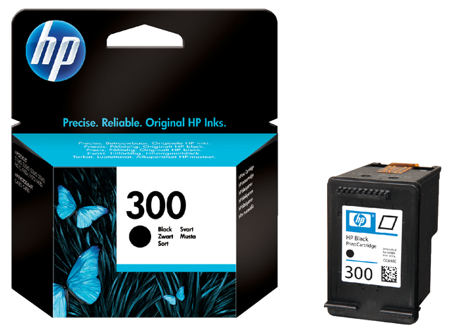 Inktcartridge HP CC640EE 300 zwart afbeelding