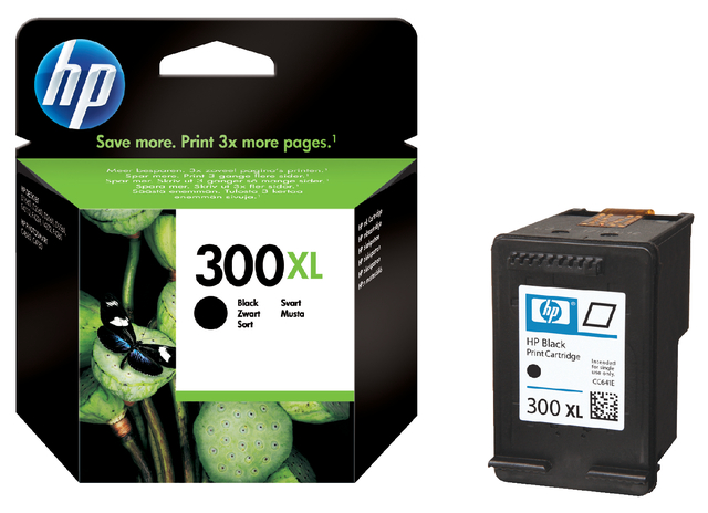 Inktcartridge HP CC641EE 300XL zwart afbeelding