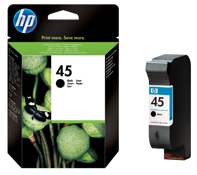 Inktcartridge HP 51645A 45 zwart afbeelding