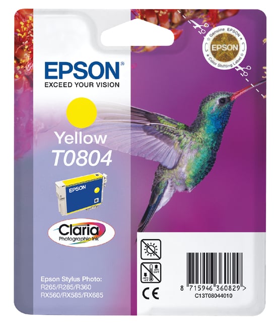 Inktcartridge Epson T0804 geel afbeelding