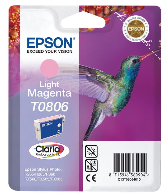 Inktcartridge Epson T0806 lichtrood afbeelding