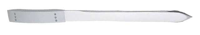 Briefopener 187mm metaal mat chroom afbeelding