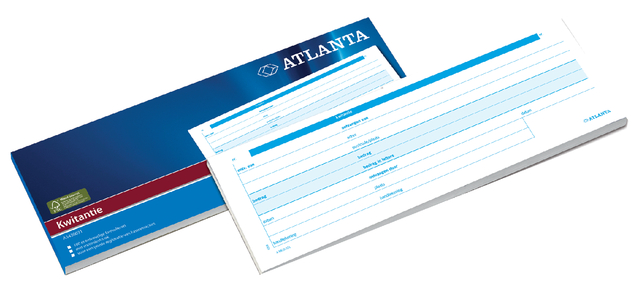 Kwitantieblok Atlanta 105x297mm 100vel afbeelding