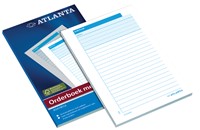 Orderboek Djois Atlanta 185x110mm 50x2vel met carbon wit