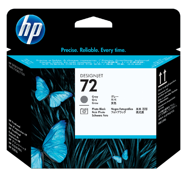Printkop HP C9380A 72 grijs + foto zwart afbeelding