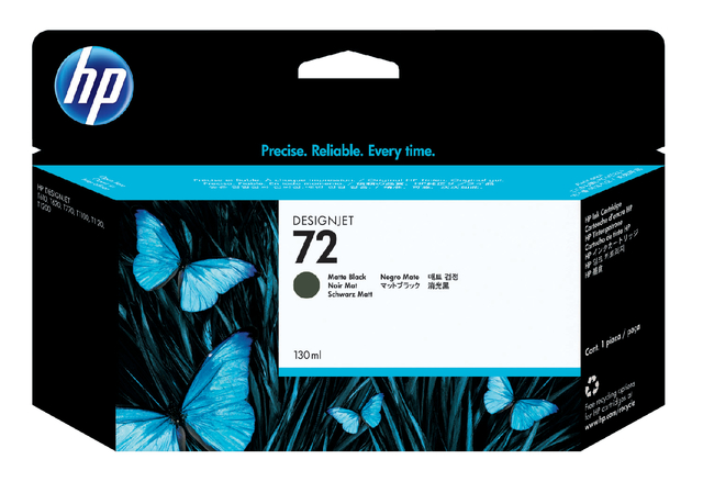 Inktcartridge HP C9403A 72 mat zwart afbeelding
