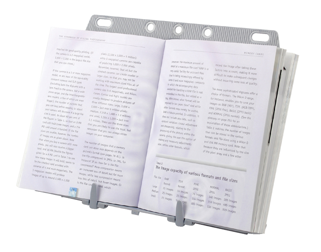 Documentenhouder Fellowes booklift zilvergrijs afbeelding