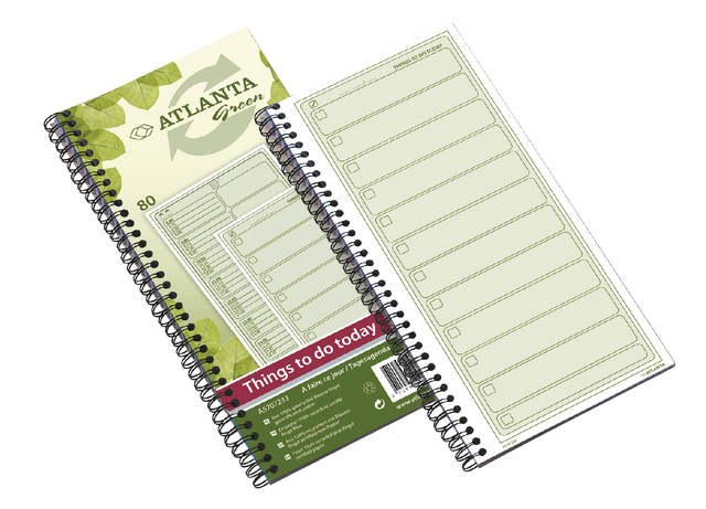 Things to do Djois Atlanta recycled papier Today 297x140mm 80vel 70gr groen afbeelding
