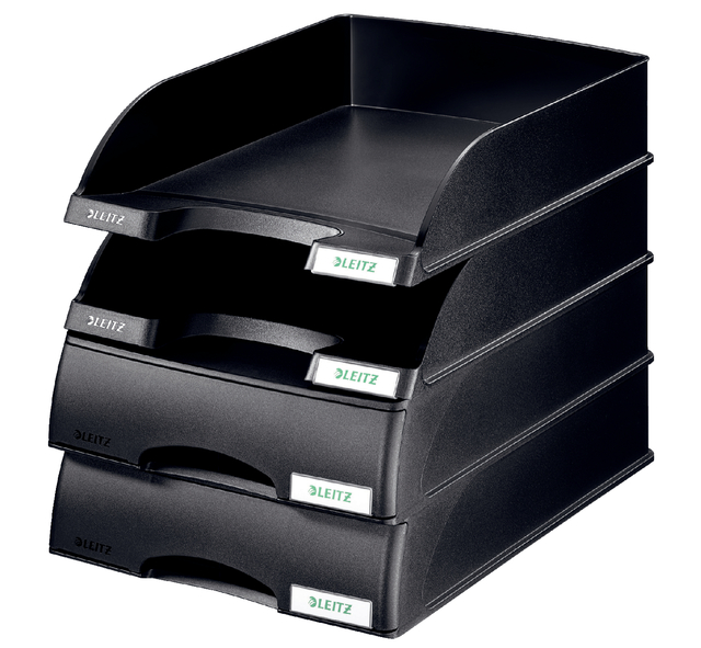 Brievenbak Leitz Plus met lade A4 maxi zwart — Foto 2 van 2