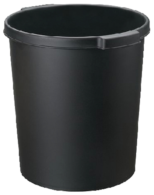 Papierbak Djois Re-Solution 15liter met griprand zwart afbeelding