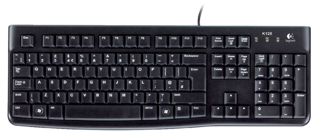 Toetsenbord Logitech K120 Qwerty zwart afbeelding