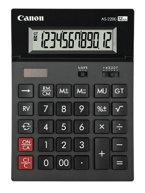 Rekenmachine Canon AS-2200 afbeelding