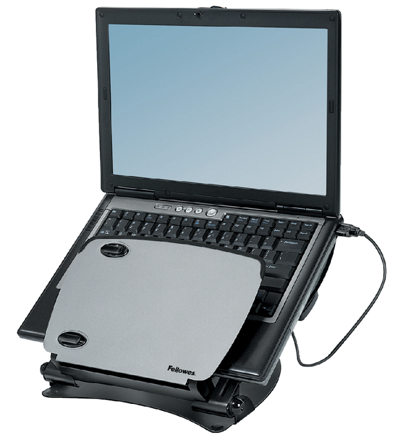 Laptopstandaard Professional series metaal + USB afbeelding