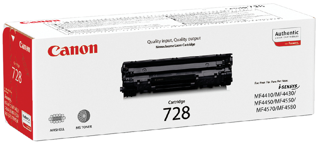 Tonercartridge Canon 728 zwart afbeelding
