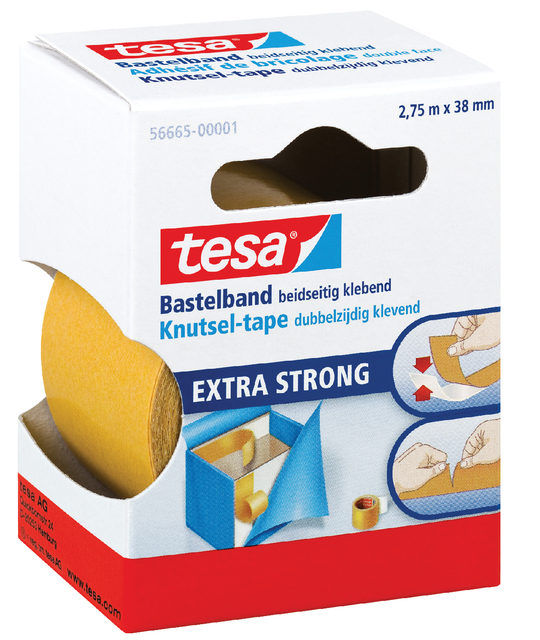 Dubbelzijdige knutseltape tesa® 2,75mx38mm transparant afbeelding