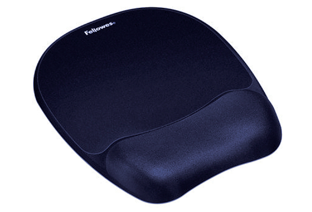 Muismat met polssteun Fellowes Memoryfoam saffierblauw afbeelding