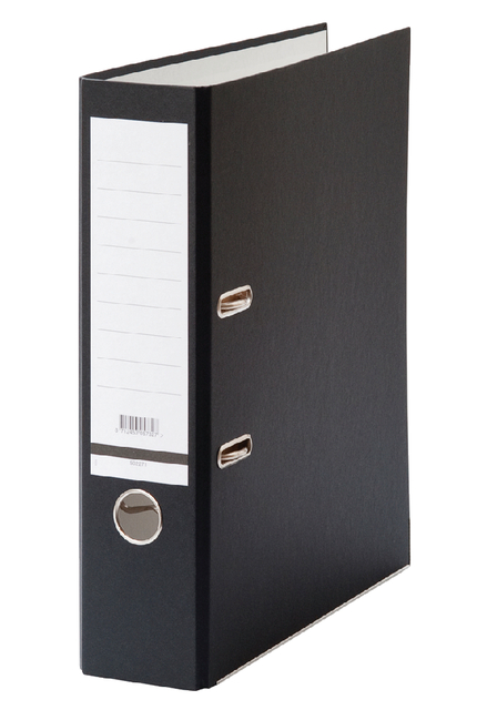 Ordner Qbasic A4 80mm karton zwart afbeelding