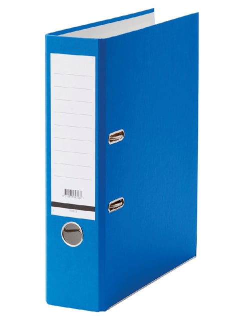 Ordner Qbasic A4 80mm karton blauw afbeelding