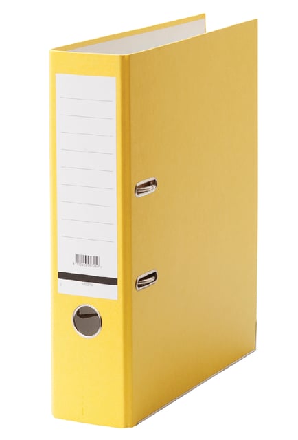 Ordner Qbasic A4 80mm karton geel afbeelding