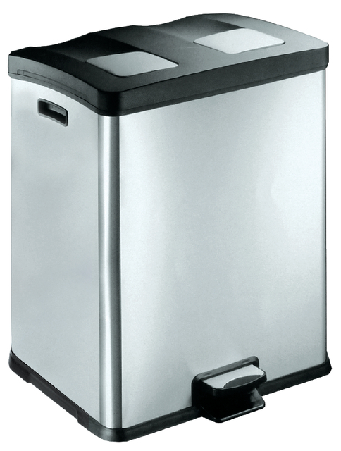 Pedaalemmer EKO Rejoice 2x30 liter mat rvs afbeelding