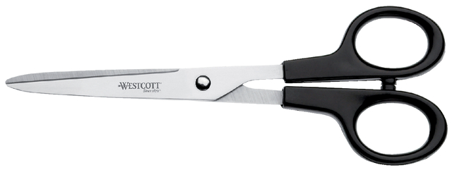 Kantoorschaar Westcott 171mm met kunststof grip rvs afbeelding