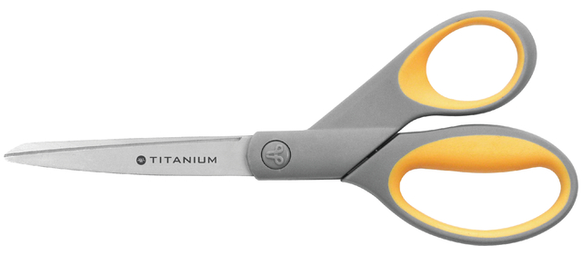 Kantoorschaar Westcott 210mm met softgrip titanium afbeelding