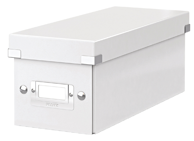CD-opbergdoos Leitz Click & Store WOW gerecycled karton 143x136x352mm wit afbeelding