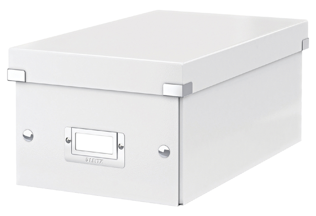 DVD-opbergdoos Leitz Click & Store WOW gerecycled karton 206x147x352mm wit afbeelding