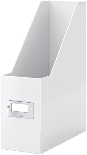 Tijdschriftencassette Leitz WOW click & store gerecycled karton wit