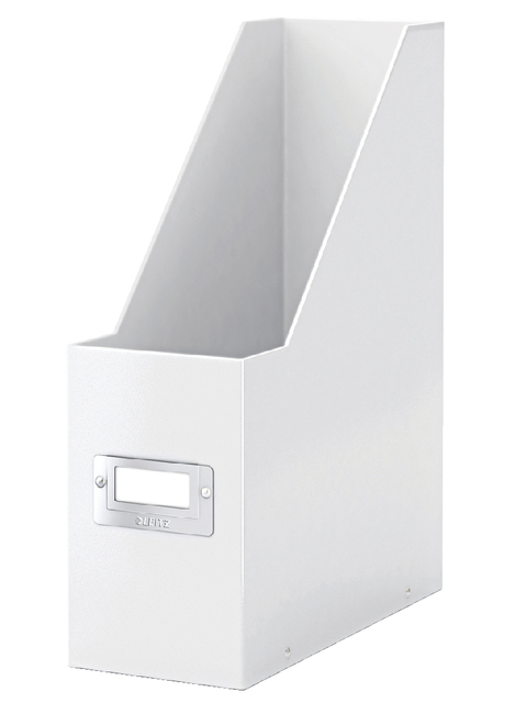 Tijdschriftencassette Leitz WOW click & store gerecycled karton wit afbeelding