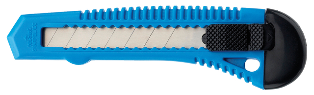 Snijmes Westcott office 18mm met schuifsluiting blauw afbeelding