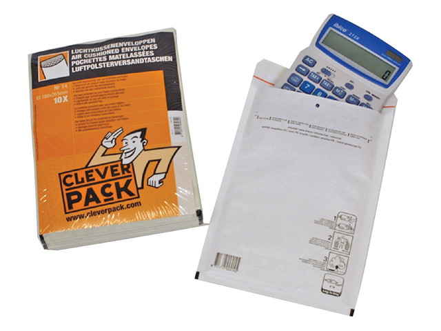 Envelop CleverPack luchtkussen nr17 250x350mm wit 10stuks — Foto 2 van 2