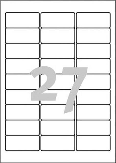 Naambadge etiket Avery L4784-20 63.5x29.6mm zk 540 stuks — Foto 2 van 2