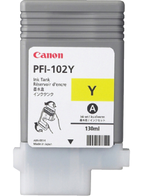 Inktcartridge Canon PFI-102 geel afbeelding