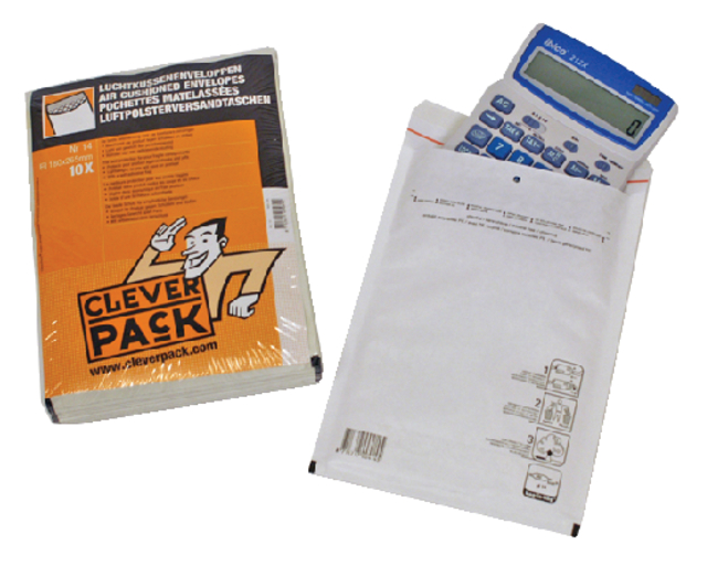 Envelop CleverPack luchtkussen nr14 180x265mm wit pak à 10 stuks afbeelding