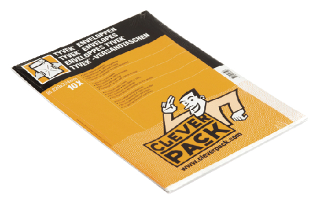 Envelop CleverPack Tyvek C4 229x324mm zelfklevend wit pak à 10 stuks afbeelding