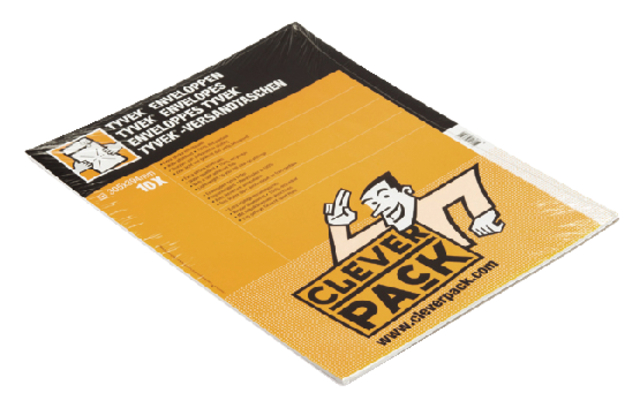 Envelop CleverPack Tyvek E4 305x394mm zelfklevend wit pak à 10 stuks afbeelding