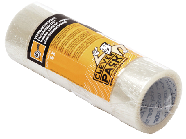 Verpakkingstape CleverPack 48mmx66m transparant PP pak à 6 rollen afbeelding