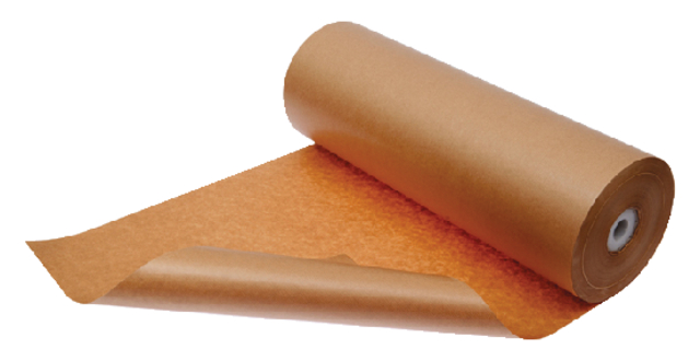 Inpakpapier Kraft gestreept 60gr 100cm x 100m op rol afbeelding