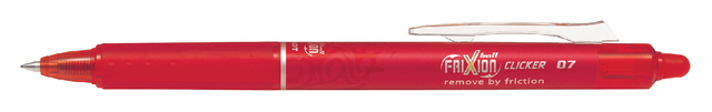 Rollerpen PILOT friXion clicker medium rood afbeelding