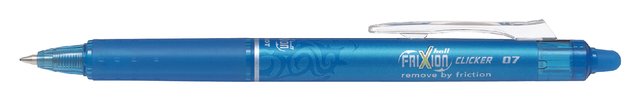 Rollerpen PILOT friXion clicker medium lichtblauw afbeelding