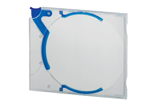 Cd opbergbox Quickflip standaard blauw 5 stuks afbeelding