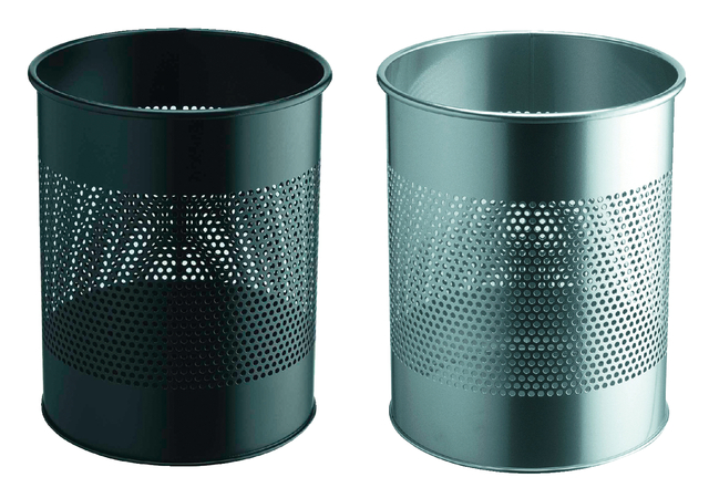 Papierbak Durable 3310-23 15 liter 165mm perforatie zilver — Foto 2 van 2