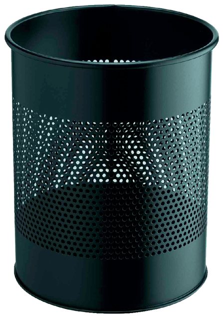 Papierbak Durable 3310-01 15 liter 165mm perforatie zwart afbeelding